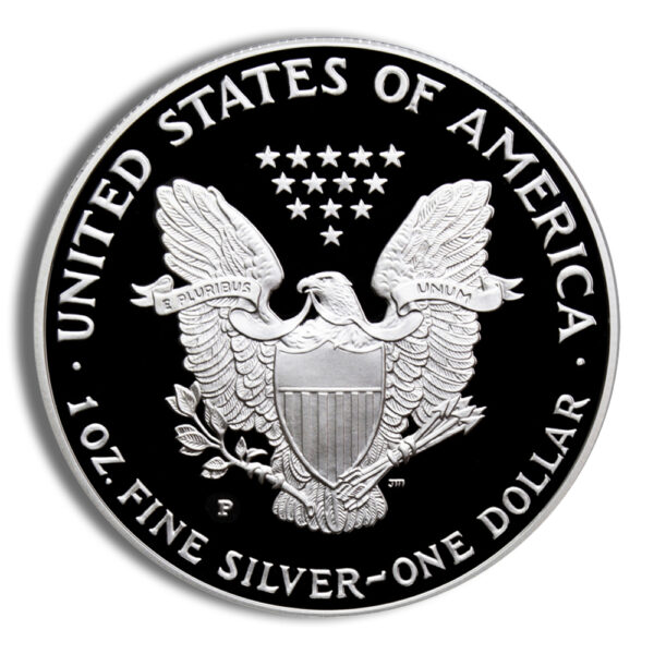1996-P Proof Silver Eagle with Box & COA - Image 3