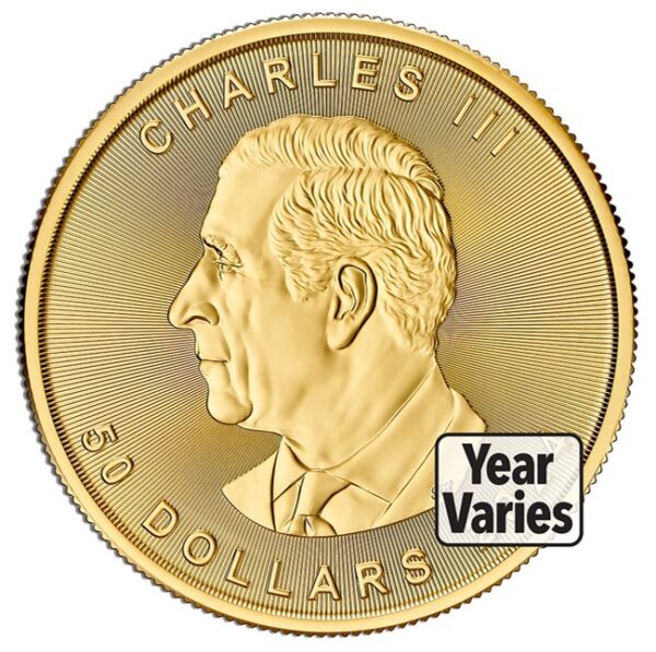 1 oz .9999 Gold Maple Leaf (Year Varies) - Image 3