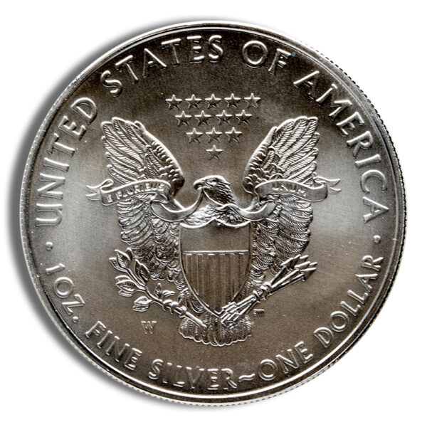 2020-W Burnished Silver Eagle with Box & COA - Image 3