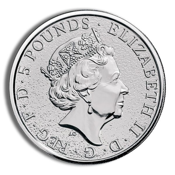 2017 2 oz Silver Great Britain Queen's Beasts - Dragon - Image 2