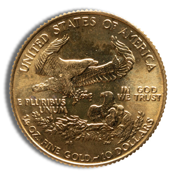 1987 1/4 oz Gold Eagle - BU (MCMLXXXVII) - Image 2