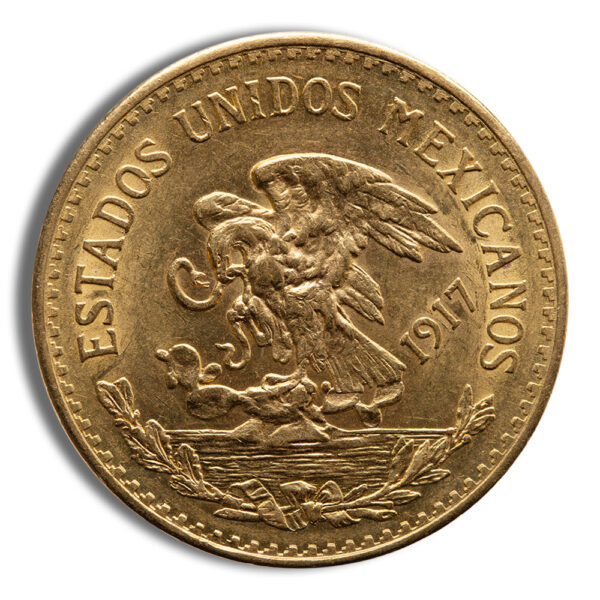 1917 Mexico Gold 20 Peso - BU - Image 2