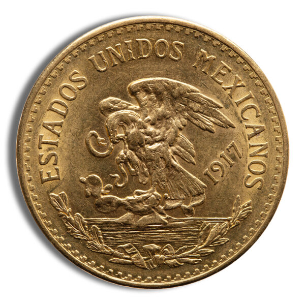 1917 Mexico Gold 20 Peso - AU - Image 2