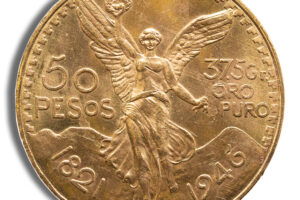 1946 Mexico Gold 50 Peso BU