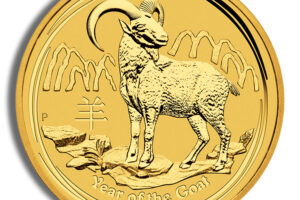 2015 1 oz Australia Gold Lunar Goat BU - Series II