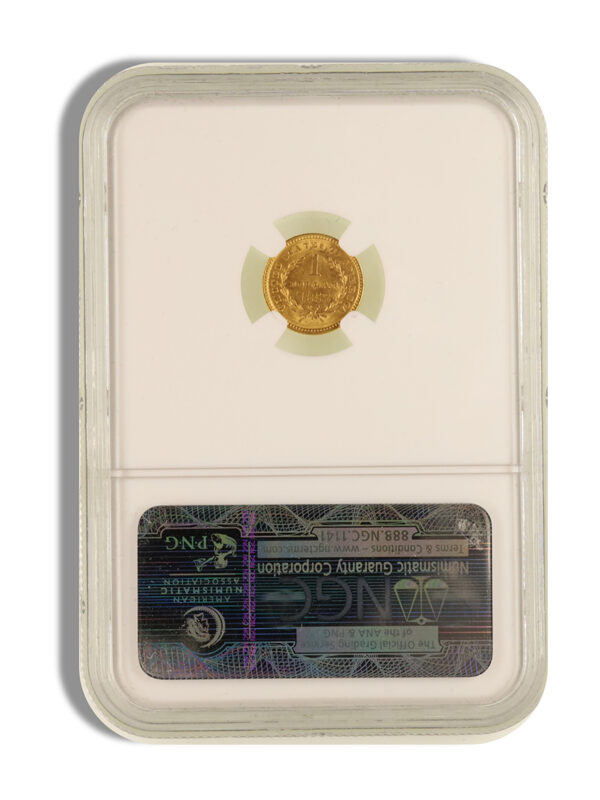 $1 Gold Liberty Type 1 - NGC MS63 - Image 2