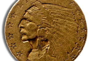 $2.5 Gold Indian Quarter Eagle - VF