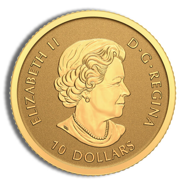 2022 1/4 oz Canadian Moose Gold Coin - Image 2