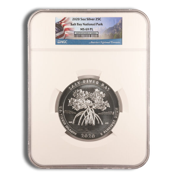 2020 5 oz ATB Salt River Bay Silver Coin NGC MS69PL