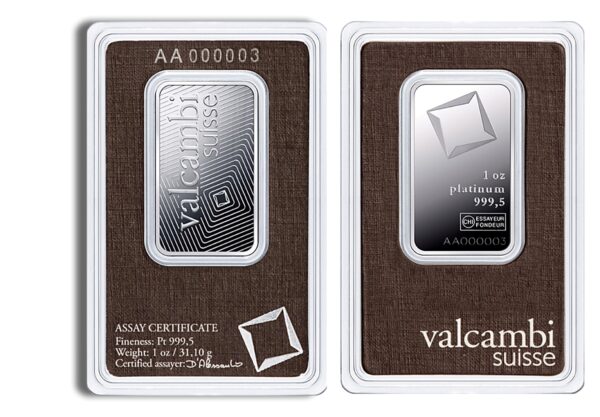 1 oz Platinum Bar - Brand Varies (Carded) - Image 3