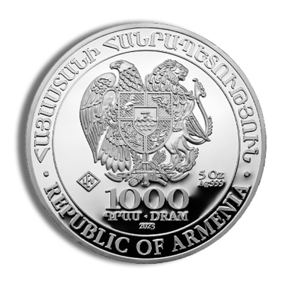 2023 1 oz Silver Armenia Noah's Ark Coin - Image 2