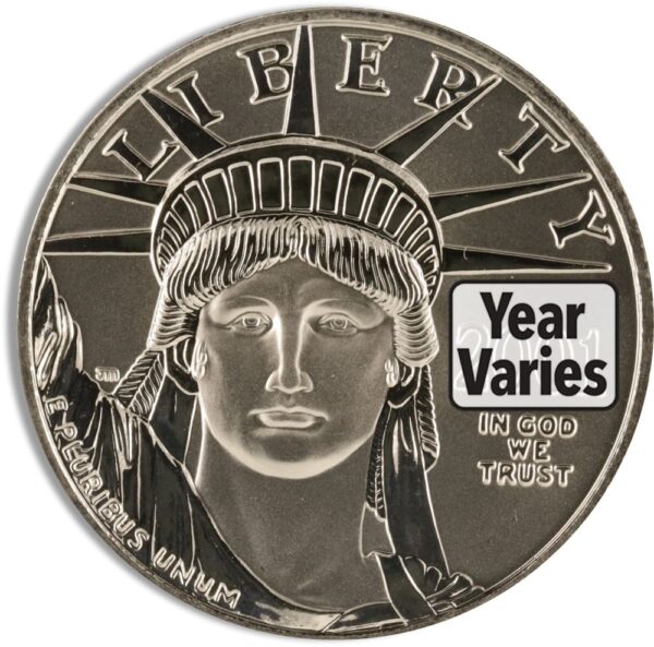 1/2 oz Platinum Eagle - BU (Date Varies)