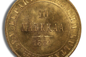 Finland 10 Markkaa Gold Coin