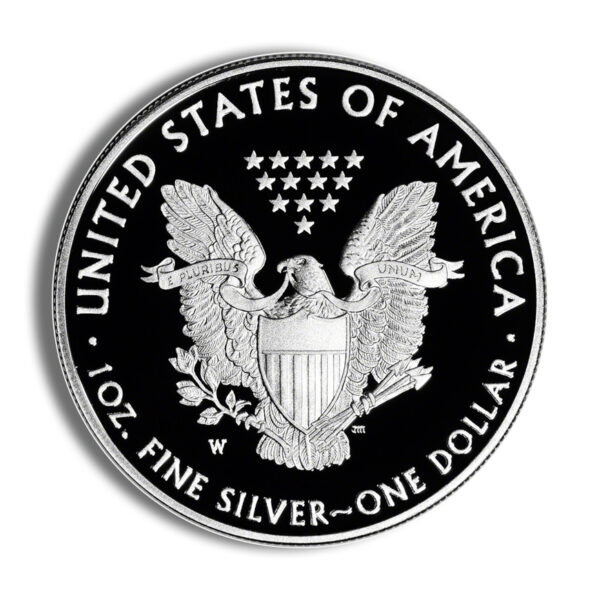 2017-W Proof Silver Eagle with Box & COA - Image 3