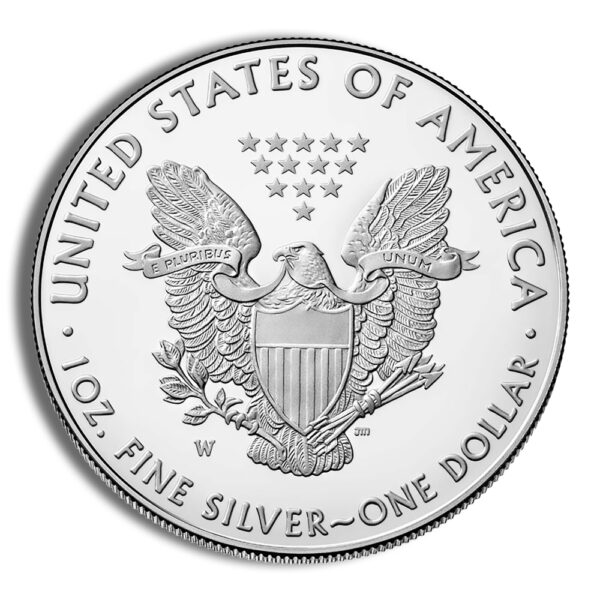 2022-W Proof Silver Eagle with Box & COA - Image 3