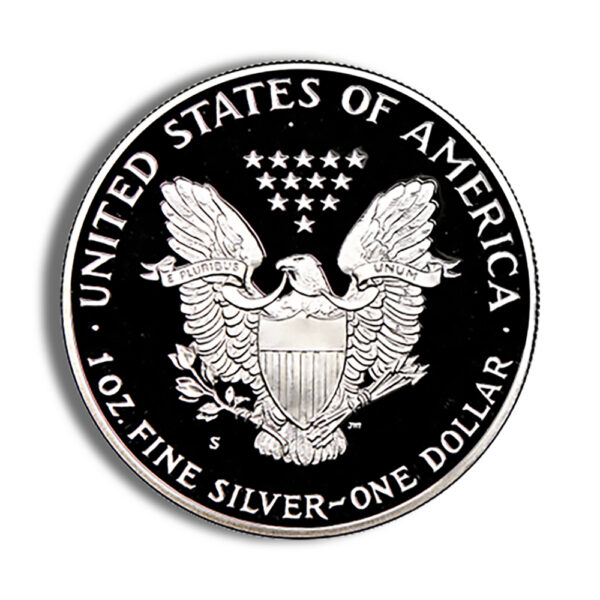 1986-S Proof Silver Eagle with Box & COA - Image 3