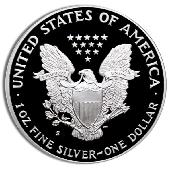 1987-S Proof Silver Eagle with Box & COA - Image 3