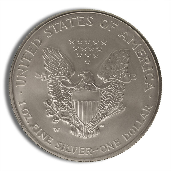 2007-W Burnished Silver Eagle with Box & COA - Image 3