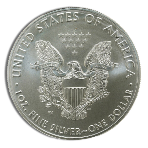 2014-W Burnished Silver Eagle with Box & COA - Image 3