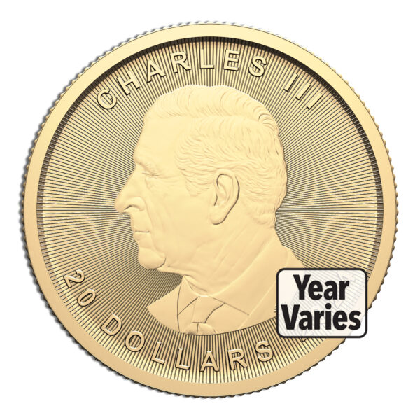 1/2 oz Gold Maple Leaf (Year Varies - Sealed) - Image 3