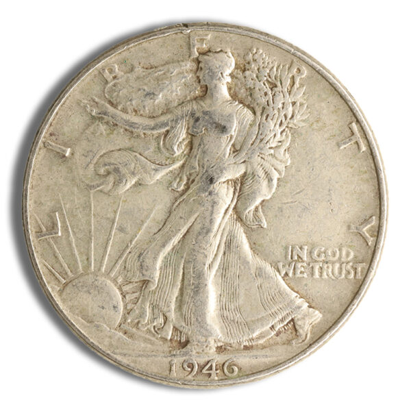$1 FV 90% Silver Walking Liberty Half Dollars - XF