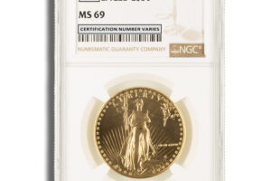 1986 1 oz Gold Eagle $50 NGC MS69