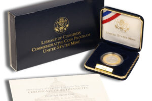 2000-W $10 Library of Congress Bimetallic Coin - Proof (Box/COA)