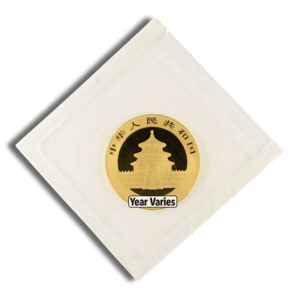 15 gram China Gold Panda - BU - Sealed (Year Varies) - Image 2