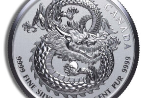 1 oz Canadian Lucky Dragon High Relief Silver Coin