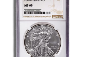 2006 Silver Eagle NGC MS69