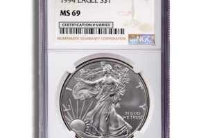 1994 Silver Eagle NGC MS69