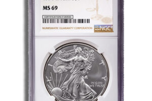 1990 Silver Eagle NGC MS69