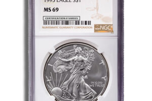 1995 Silver Eagle NGC MS69