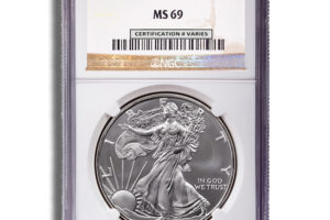 1991 Silver Eagle NGC MS69