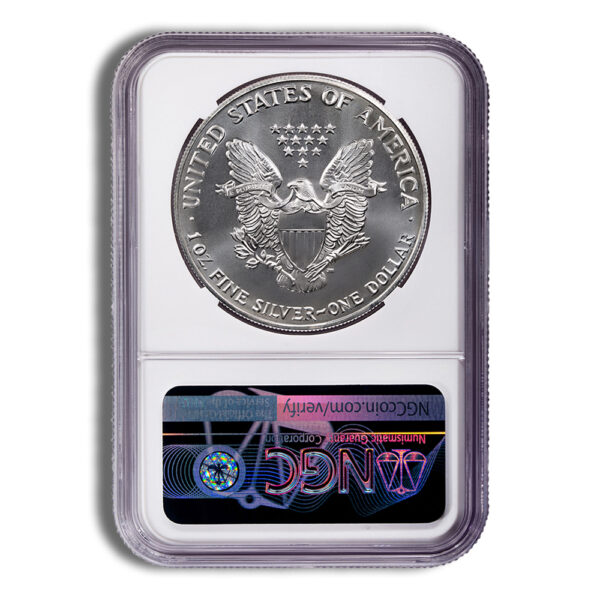 1990 Silver Eagle NGC MS69 - Image 2