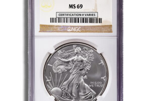 2002 Silver Eagle NGC MS69