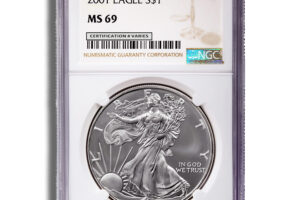 2001 Silver Eagle NGC MS69