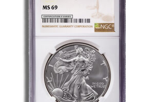 1987 Silver Eagle NGC MS69