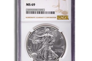 2007 Silver Eagle NGC MS69