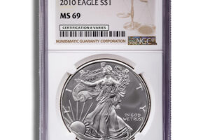 2010 Silver Eagle NGC MS69