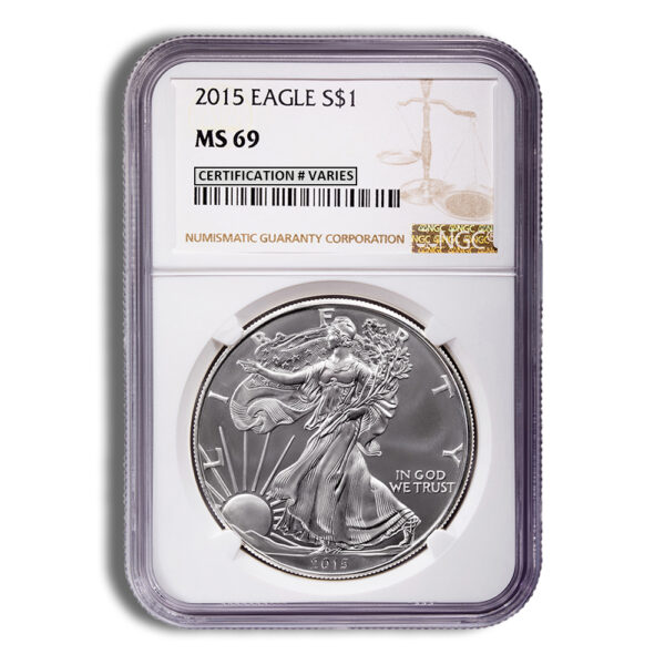 2015 Silver Eagle NGC MS69