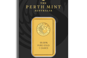 1 oz Gold Bar - Perth Mint (Carded)