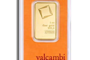 1 oz Gold Bar - Valcambi (Carded)