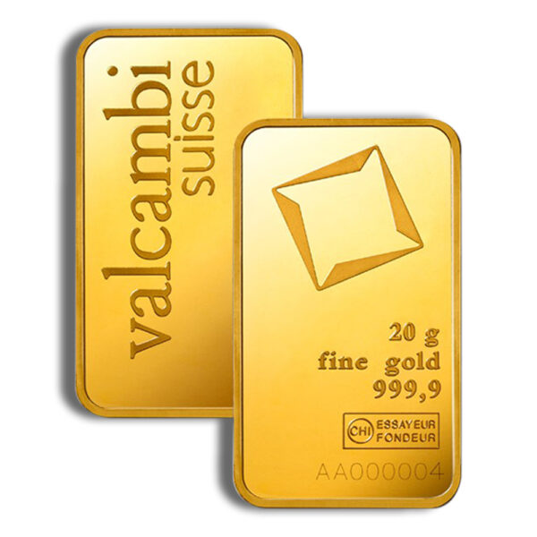 20 gram Gold Bar - Valcambi (Carded) - Image 3