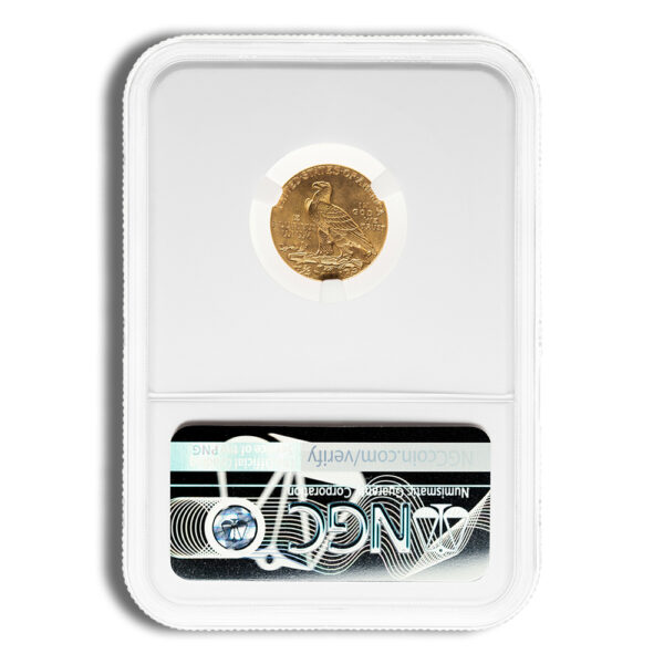$2.5 Gold Indian Quarter Eagle - NGC MS64 - Image 2