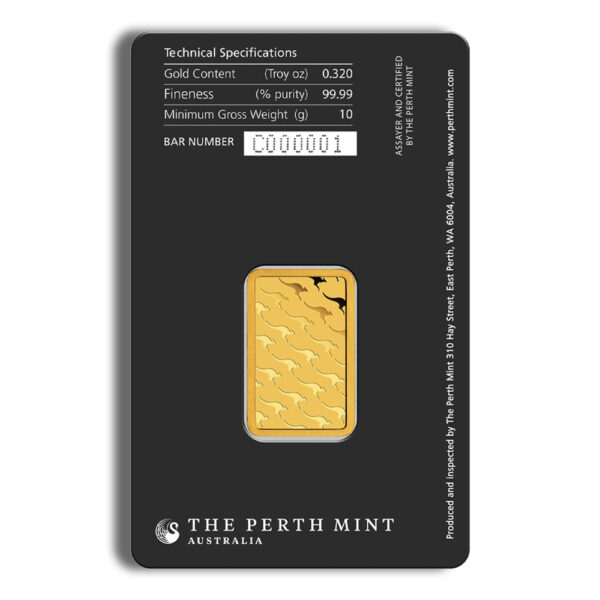 10 gram Gold Bar - Perth Mint (Carded) - Image 2