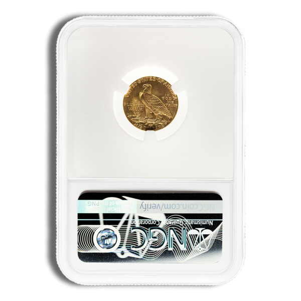 $2.5 Gold Indian Quarter Eagle - NGC MS63 - Image 2