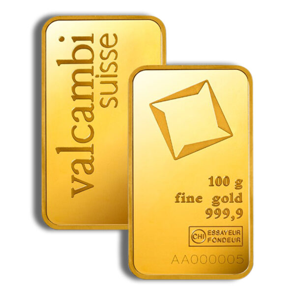 100 gram Gold Bar - Valcambi (Carded) - Image 3