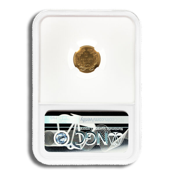 $1 Gold Indian Type 3 - NGC MS61 - Image 2