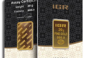 20 gram Gold Bar - IGR Metals (Carded)